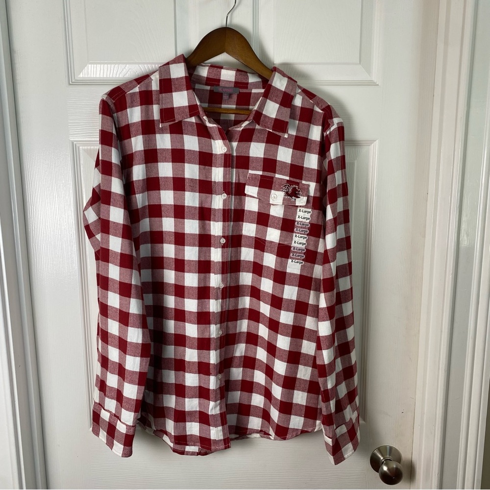 UG Apparel Long Sleeve Button Down with Carolina Gamecock on Pocket Size X-Large